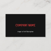 大スカル赤（横） 名刺 (裏面)