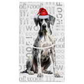 大スタイリッシュきなダンとウーフワードアートクリスマス スモールペーパーバッグ (裏面)