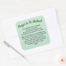 大ステッカー祈りの言葉サンミカエル・ザ・アーチャンゲル