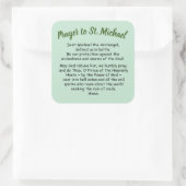 大ステッカー祈りの言葉サンミカエル・ザ・アーチャンゲル スクエアシール (バッグ)
