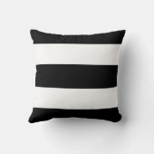 大ストライプ白黒 クッション (裏面)