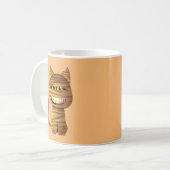 大スマイルのミイラ猫 コーヒーマグカップ (正面左)