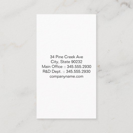 大セリフ |黒いテクスチャ 名刺 (裏面)