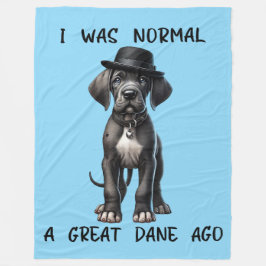 大ダネパピーおもしろい フリースブランケット