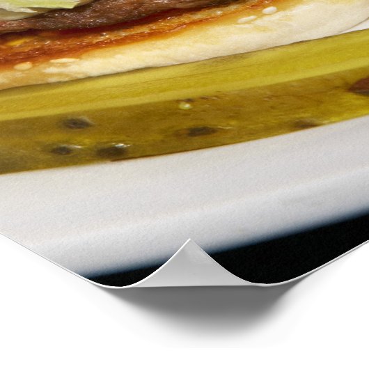 大ダブルハーフパウンドバーガーとコーラ ポスター (角)