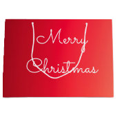 大デザイナークリスマスギフトトートバッグ ラージペーパーバッグ (正面)