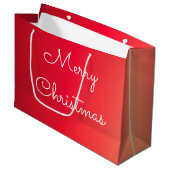 大デザイナークリスマスギフトトートバッグ ラージペーパーバッグ (正面アングル)