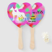 大デーン夫婦 ハンドファン (正面&裏面)