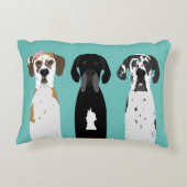 大デーン犬 アクセントクッション (裏面)