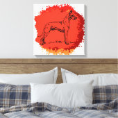 大デーン犬 キャンバスプリント (インサイチュ (寝室))