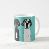 大デーン犬 コーヒーマグカップ (正面右)