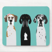 大デーン犬 マウスパッド (正面)