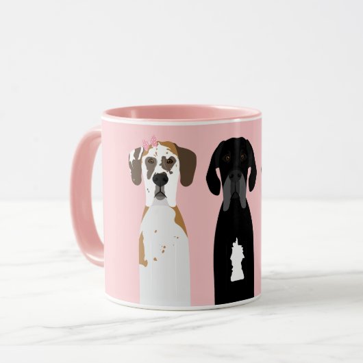大デーン犬 マグカップ (正面左)