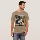 大デーン犬 Tシャツ (正面フル)