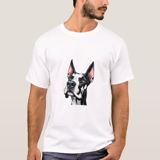 大デーン犬 Tシャツ (正面)