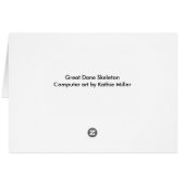 大デーン骨格 (裏面横)