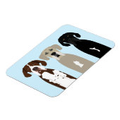 大ドーン犬 マグネット (左側)