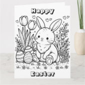 大ハッピーイースター | 個人用ページの色 カード (正面)