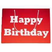 大ハッピーバースデー抱き枕 ラージペーパーバッグ (正面)