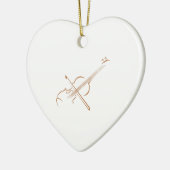 大バイオリン セラミックオーナメント (左)