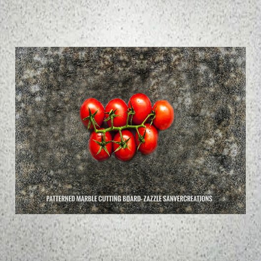 大パターン（の模様が）ある理石 カッティングボード