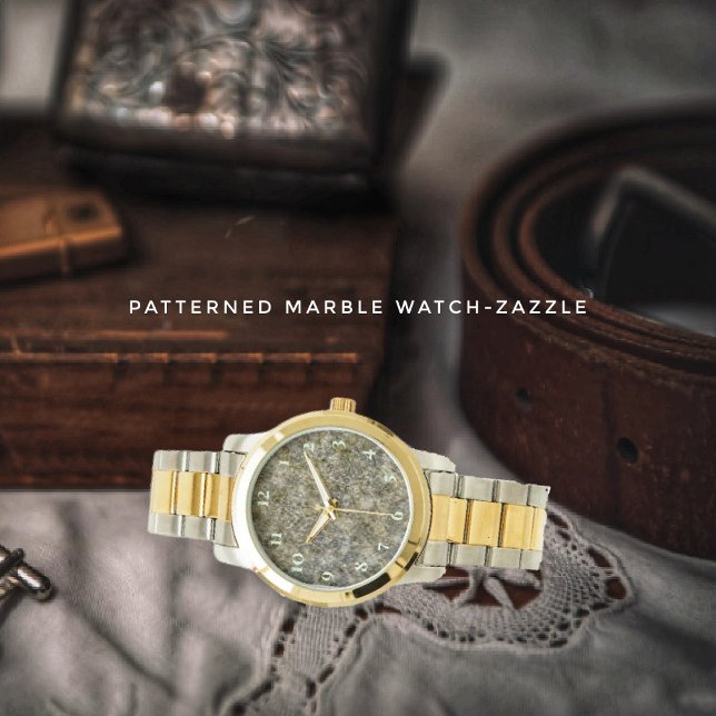 大パターン（の模様が）ある理石 腕時計 (クリエイターアップロード済み)