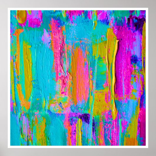 大パレットナイフ絵画のポスター3a ポスター (正面)