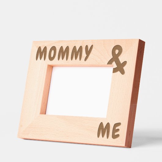 大パーソナライズされたきいはっきりしたと名前と私 レーザー彫刻フレーム (左)