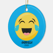 大パーソナライズされたきな絵文字オーナメント セラミックオーナメント (左)