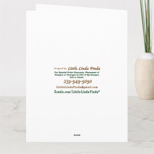 大パーソナライズされたサンキューカード サンキューカード (裏面)