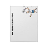 大パーソナライズされたテニス選手とコーチ ノートパッド (回転)