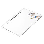 大パーソナライズされたテニス選手とコーチ ノートパッド (アングル)