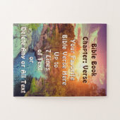 大パーソナライズされた人の子ども向けの聖書詩 ジグソーパズル (横)