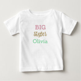 大パーソナライズされた姉Tシャツ ベビーTシャツ