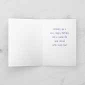 大パーソナライズされた娘の誕生日グリーティングカード シーズンカード (内部)