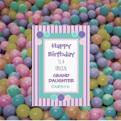 大パーソナライズされた娘の誕生日グリーティングカード シーズンカード