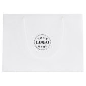 大パーソナライズされた抱き枕ブランディング ラージペーパーバッグ (正面)