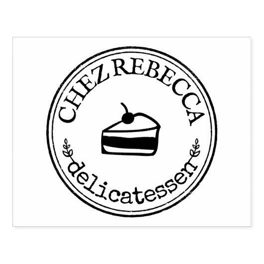 大パーソナライズされた料理ロカスタムゴ ラバースタンプ (インプリント)