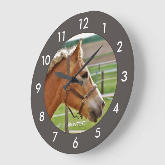 大パーソナライズされた時計 ラージ壁時計 (傾斜)