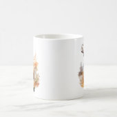 大パーソナライズされた鹿鹿マグ コーヒーマグカップ (中央)