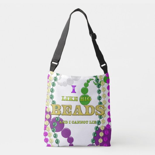 大ビーズ クロスボディバッグ (正面)