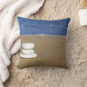 大ビーチをテーマにした装飾用クッション クッション (ブランケット)