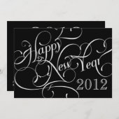 大ファンシー晦日のパーティの招待状 招待状 (正面/裏面)