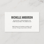 大フォント/ダイナミック 名刺 (裏面)