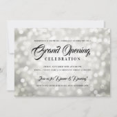 大フォーマル企業の開き銀灯 招待状 (正面)