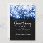 大フォーマル開きの青い光 招待状 (正面)