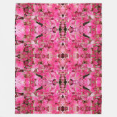 大フリースブランケットピンク離れの フリースブランケット (正面)