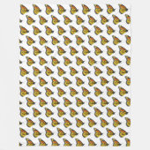 大フリースブランケット（昆虫）オオカバマダラ、モナークの側面 フリースブランケット (正面)