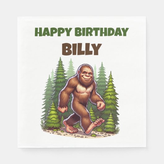 大フレンドリー足 スタンダードランチョンナプキン (正面)