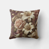 大フローラプリントデザインパターン11 クッション (裏面)